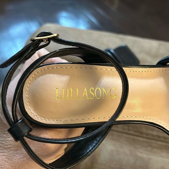 Lullasong Womens Open Toe Strappy Chunky Heeled Sexy Dress Party Shoes - Picture 8 of 10